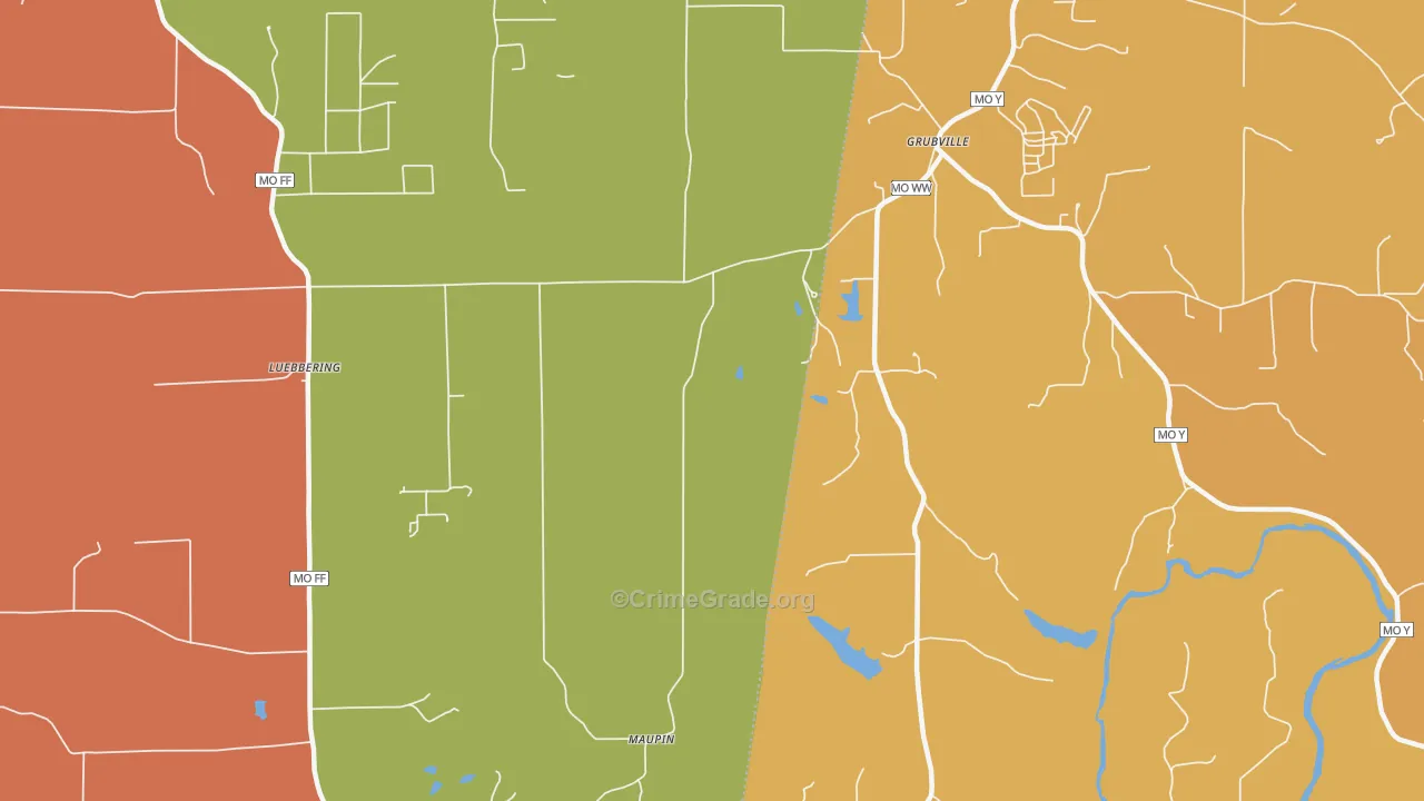 63041, MO Map of Theft Rates