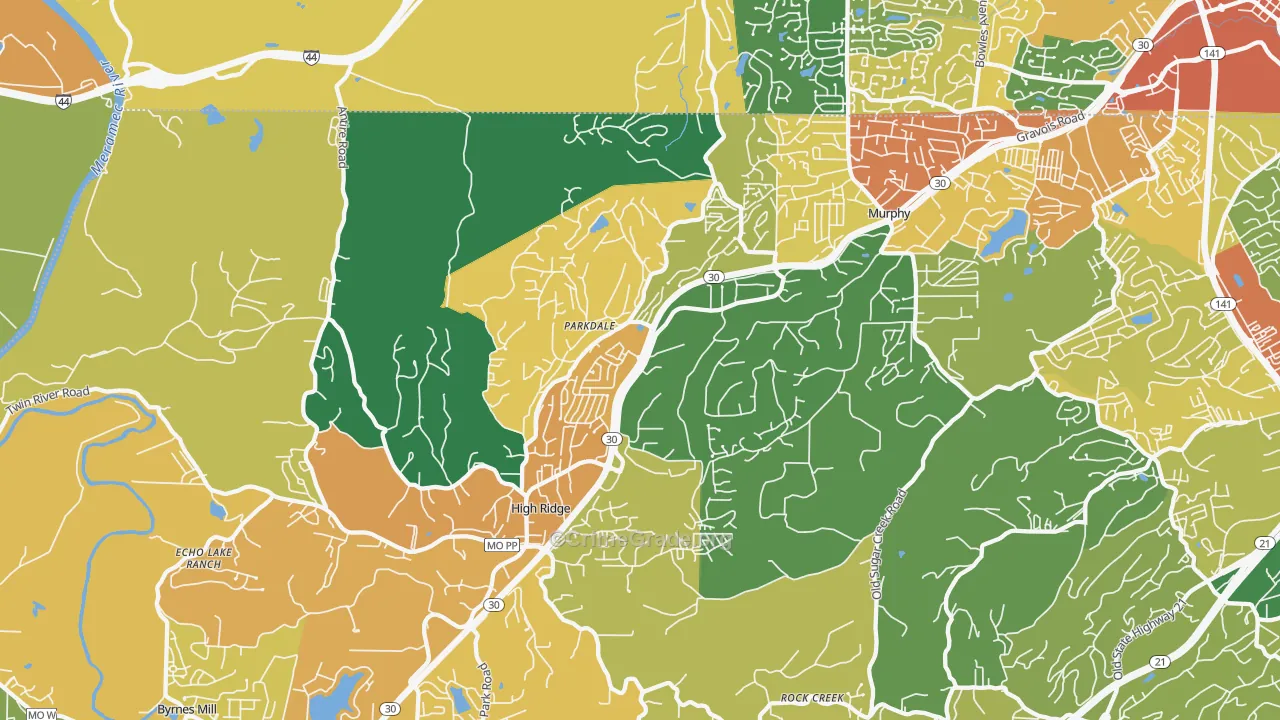 63049, MO Map of Theft Rates