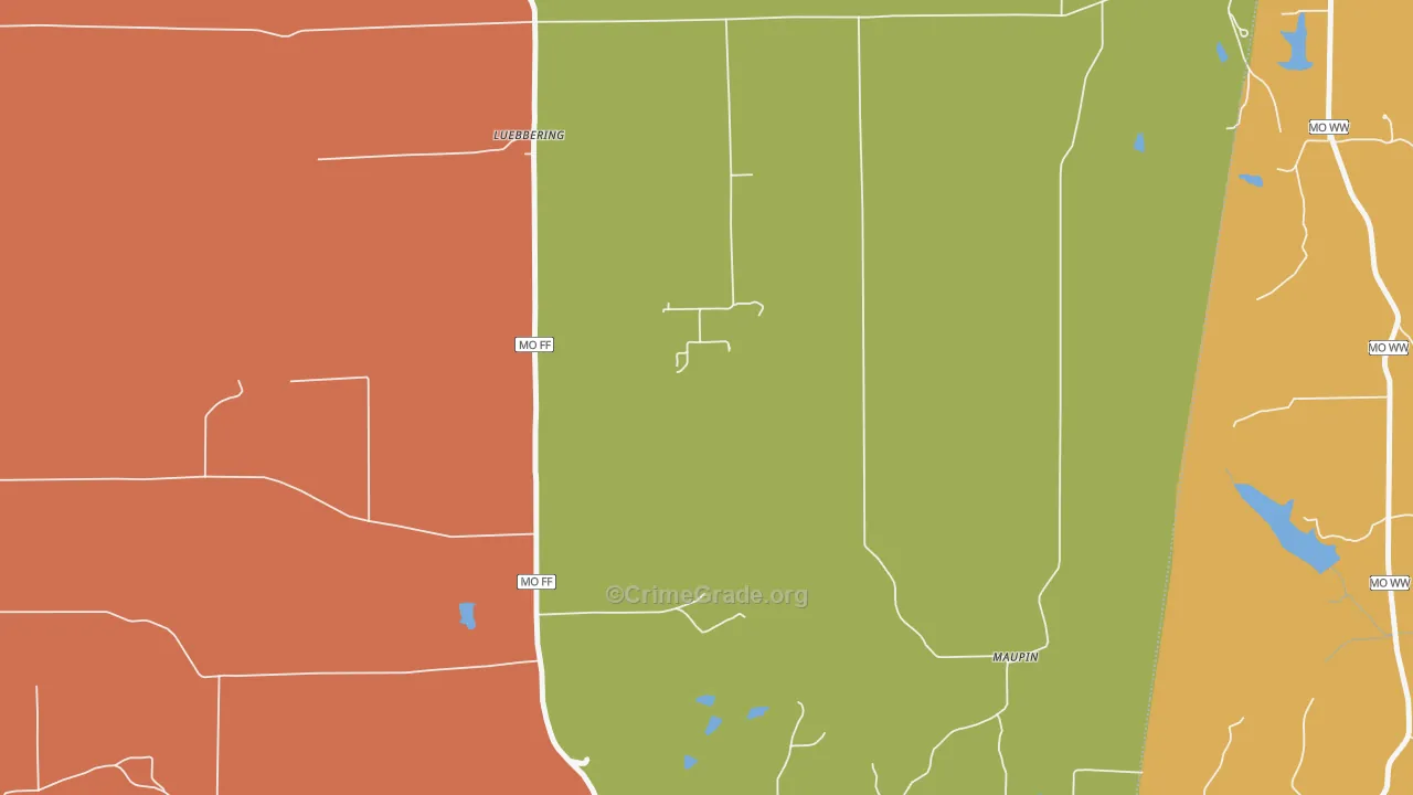 63061, MO Map of Theft Rates