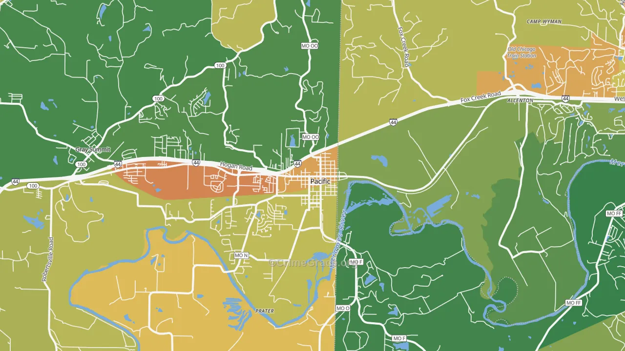 63069, MO Map of Theft Rates