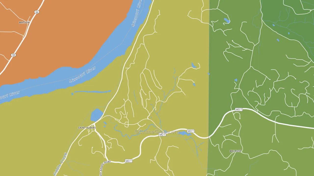 63073, MO Map of Theft Rates