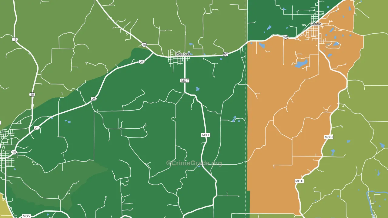 63091, MO Map of Theft Rates