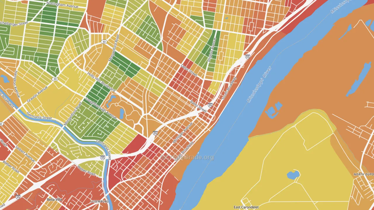 63111, MO Map of Theft Rates