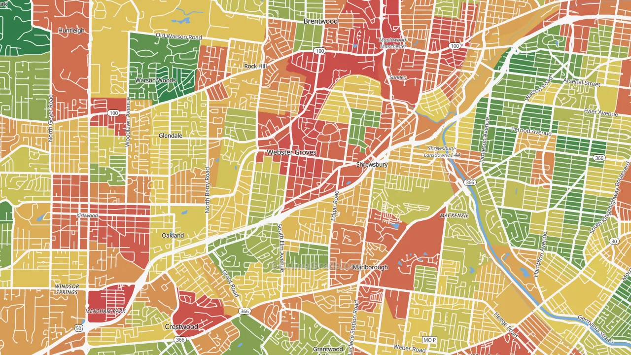 63119, MO Map of Theft Rates