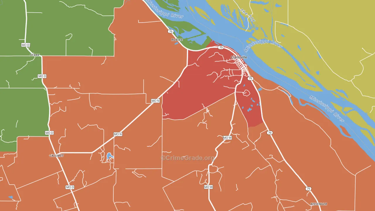 63336, MO Map of Theft Rates
