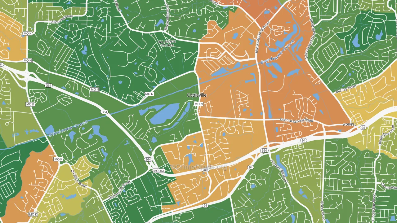 63338, MO Map of Theft Rates