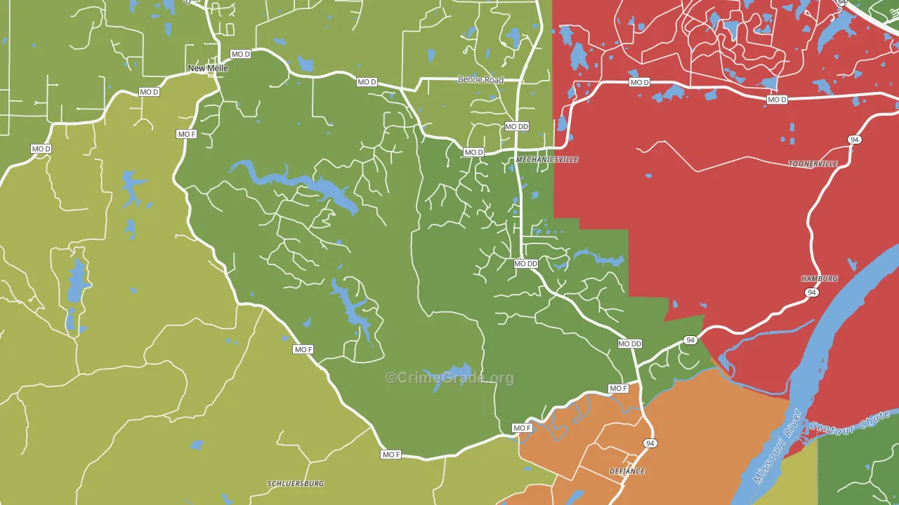 63341, MO Map of Theft Rates