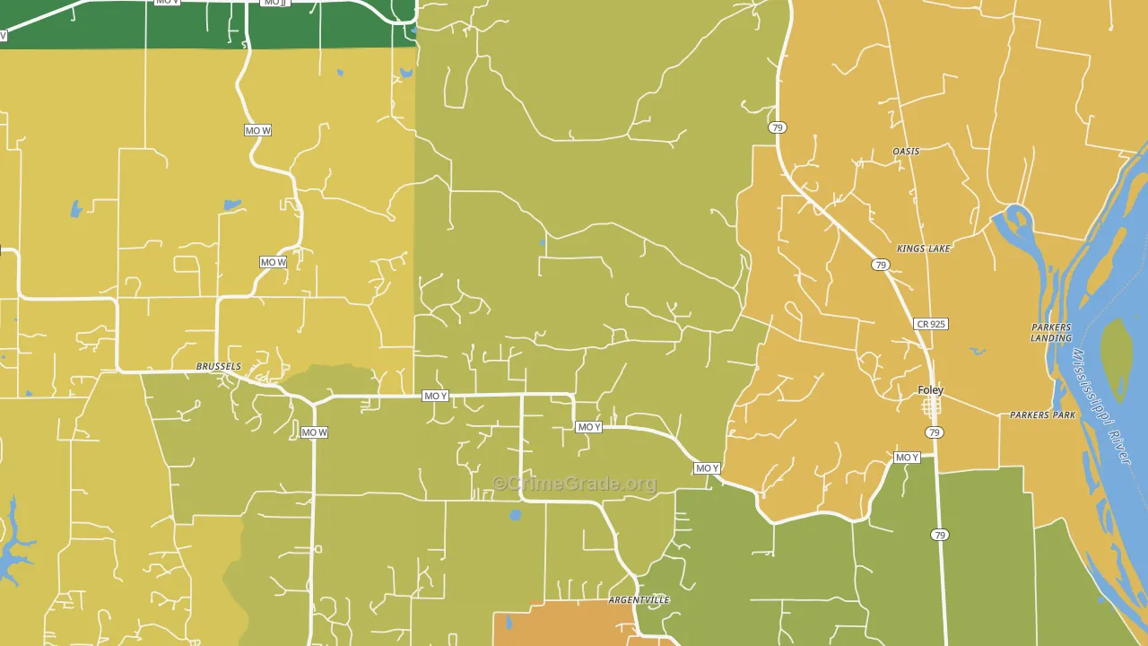 63347, MO Map of Theft Rates