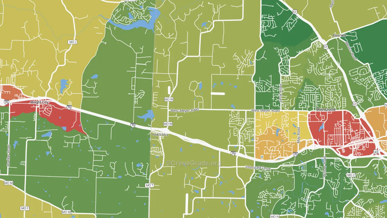 63348, MO Map of Theft Rates