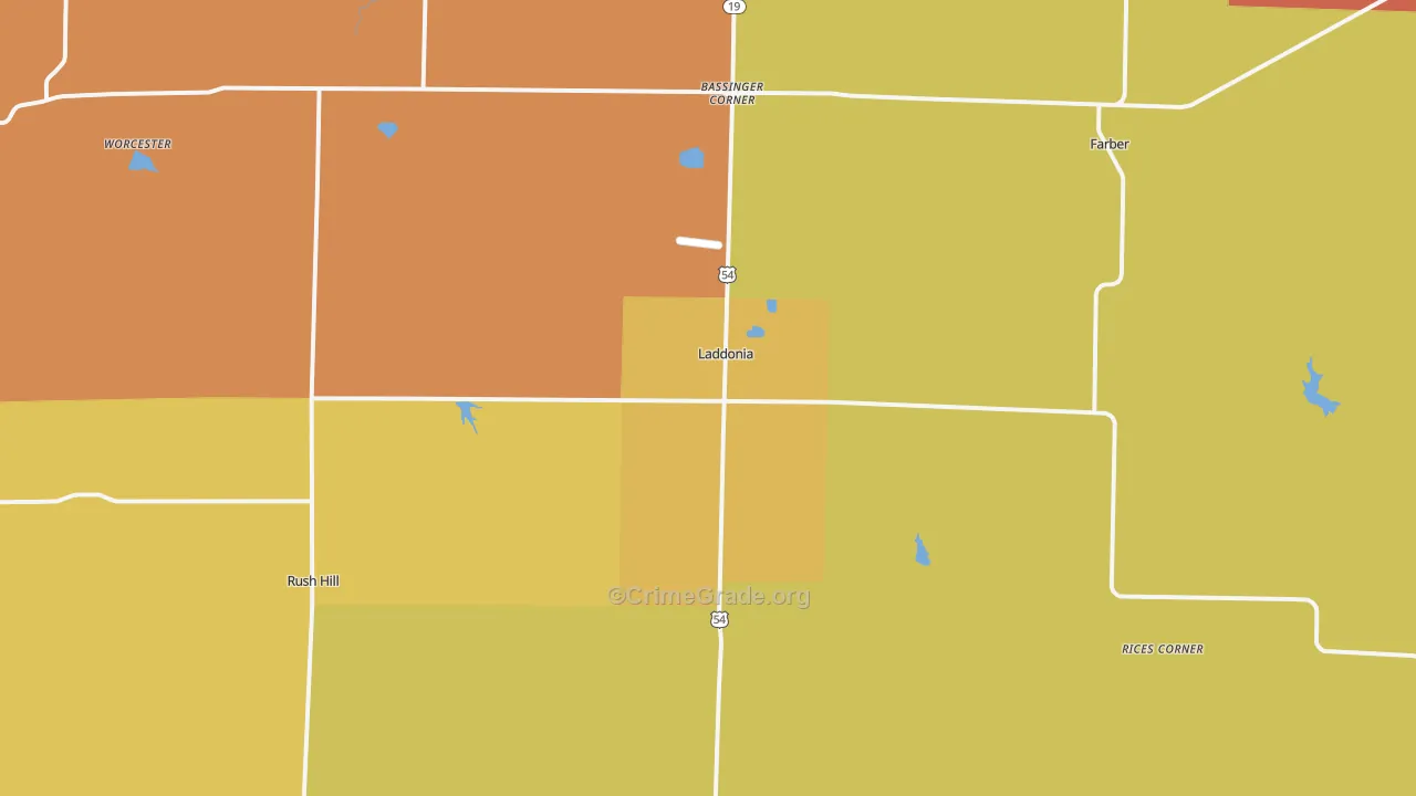 63352, MO Map of Theft Rates