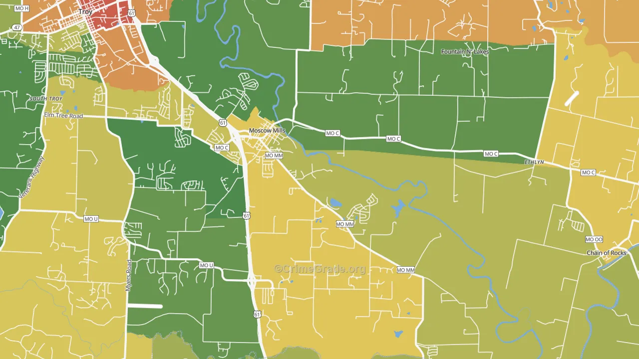 63362, MO Map of Theft Rates