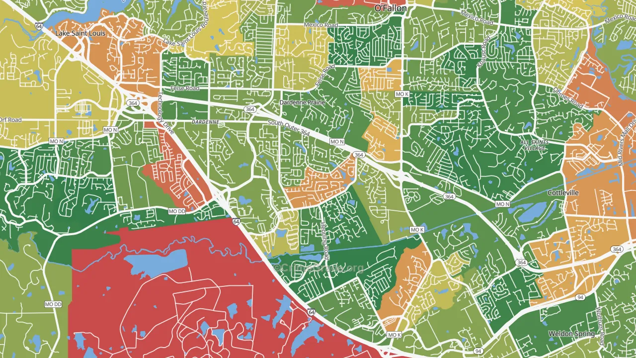 63368, MO Map of Theft Rates