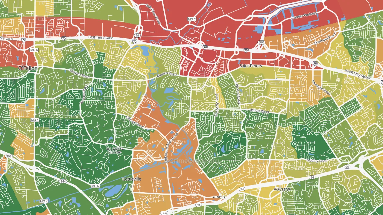 63376, MO Map of Theft Rates