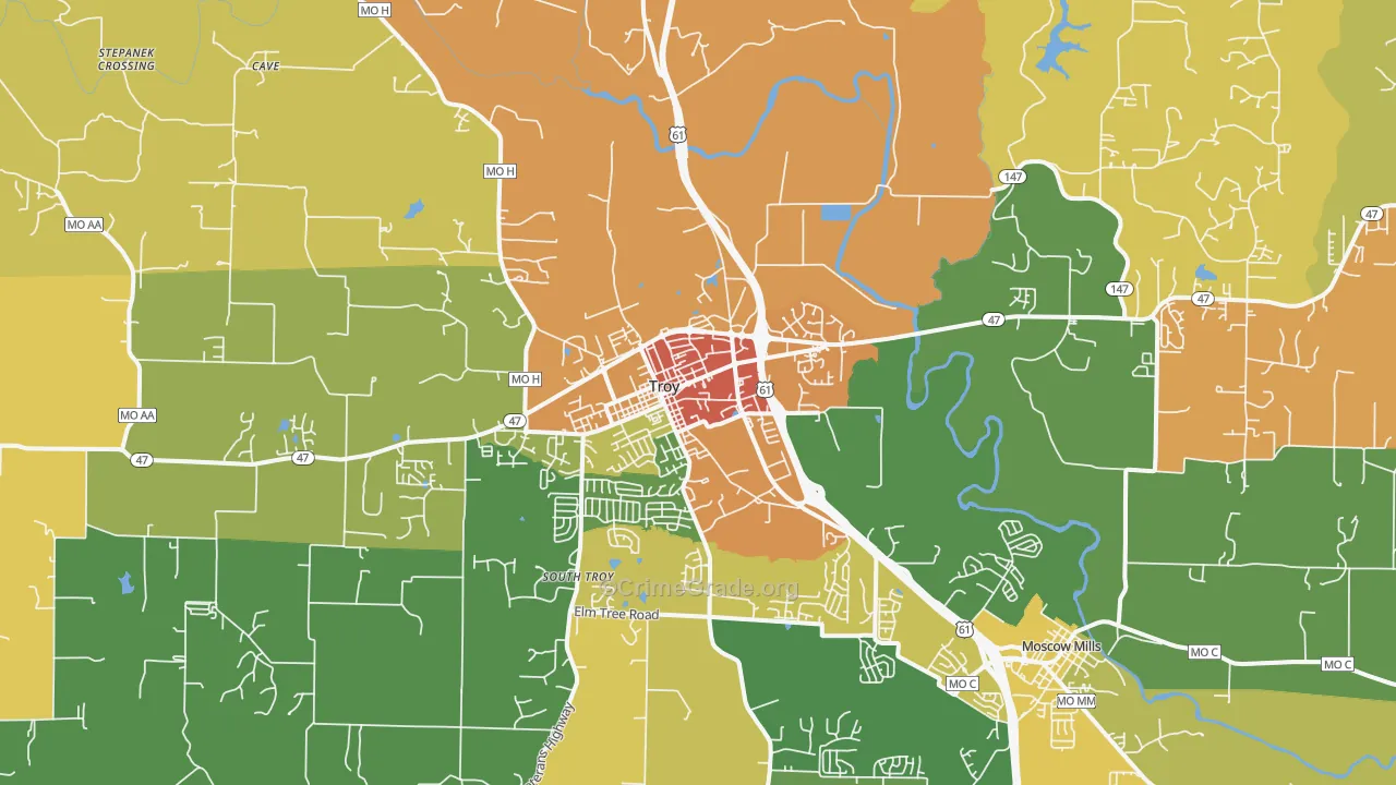 63379, MO Map of Theft Rates