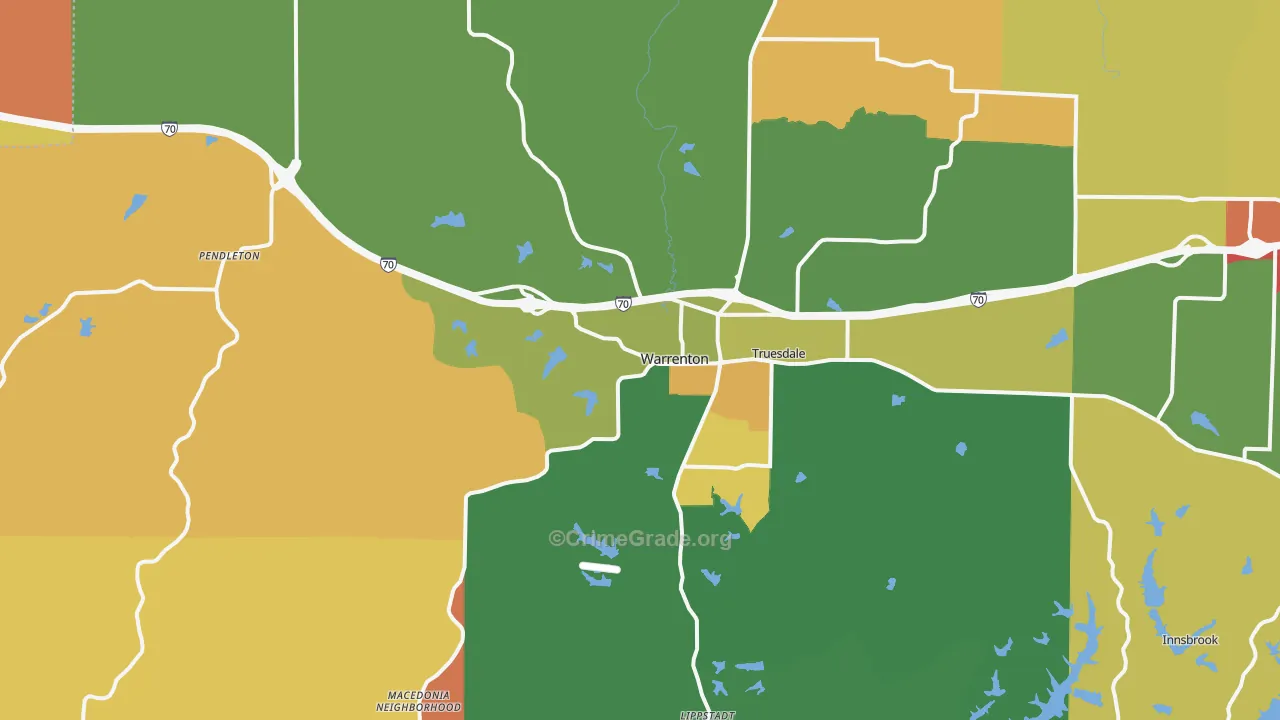 63383, MO Map of Theft Rates