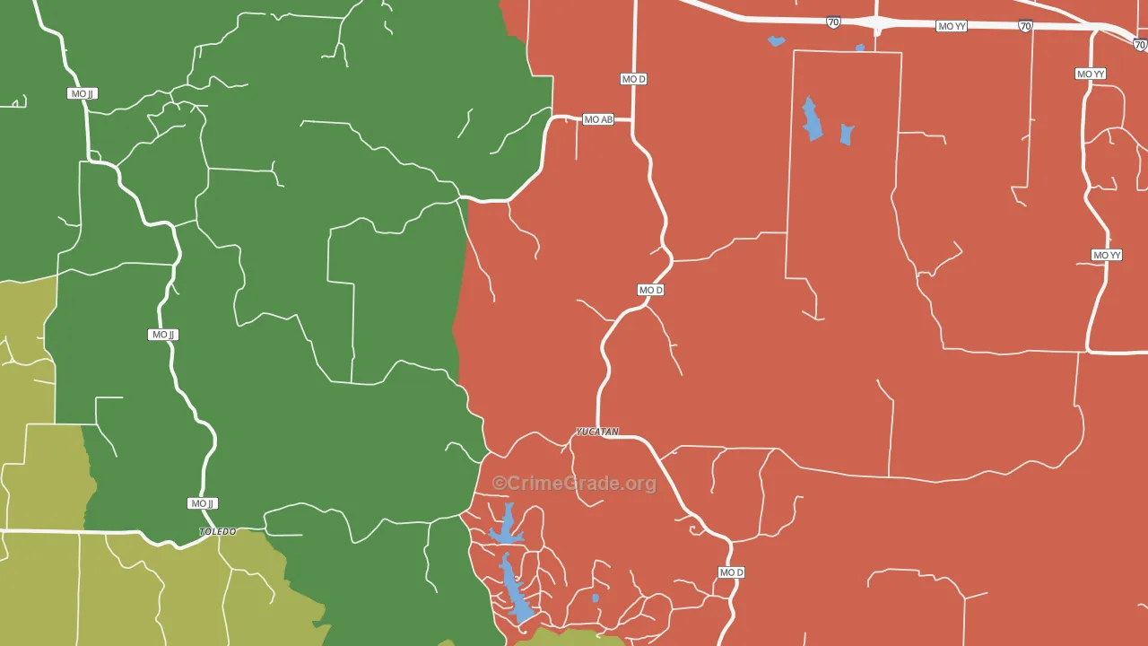 63388, MO Map of Theft Rates