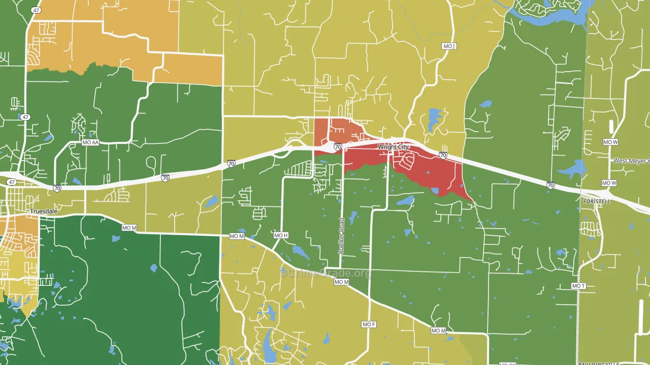 63390, MO Map of Theft Rates