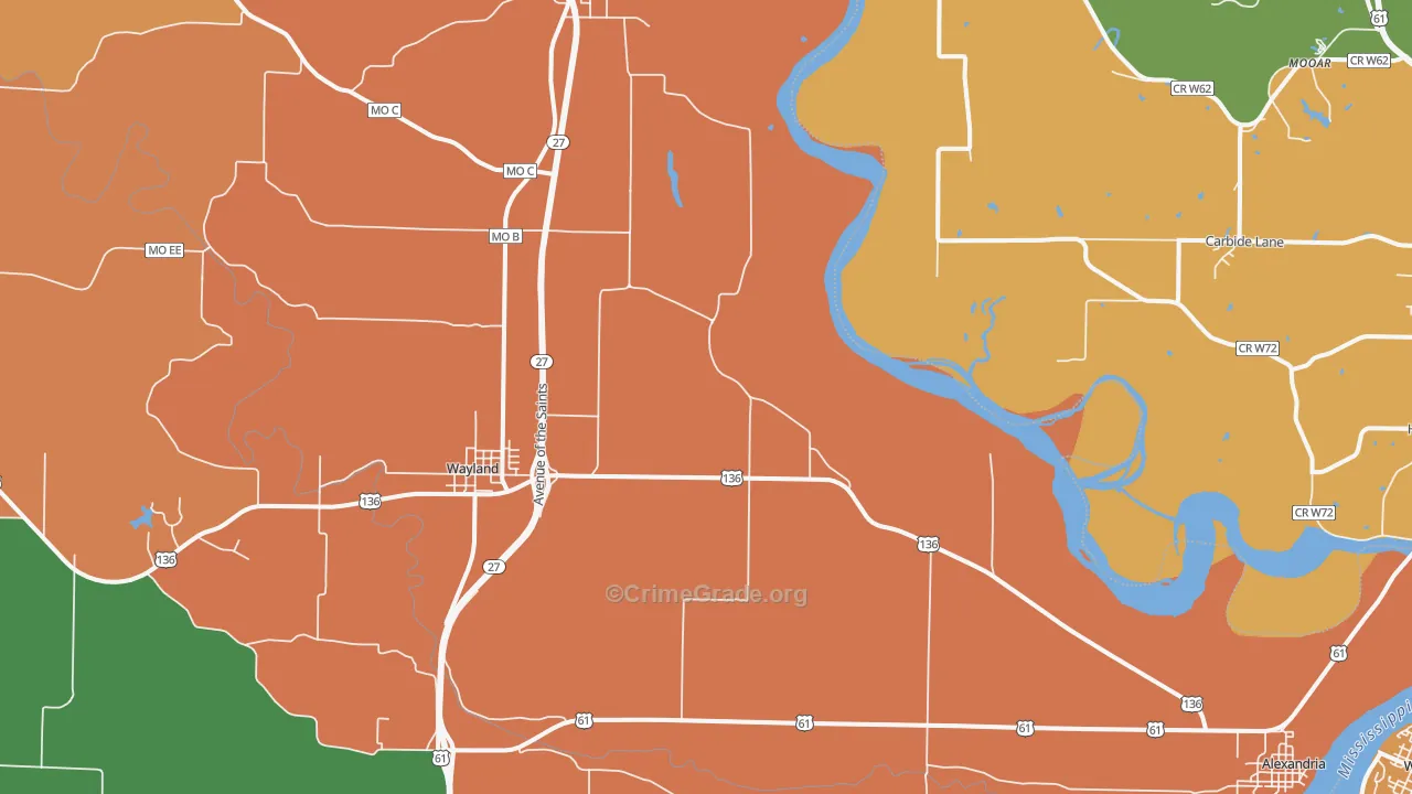 63430, MO Map of Theft Rates