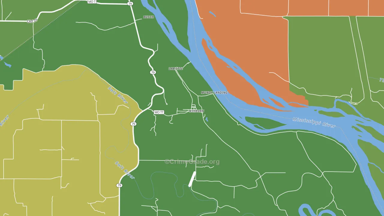 63433, MO Map of Theft Rates