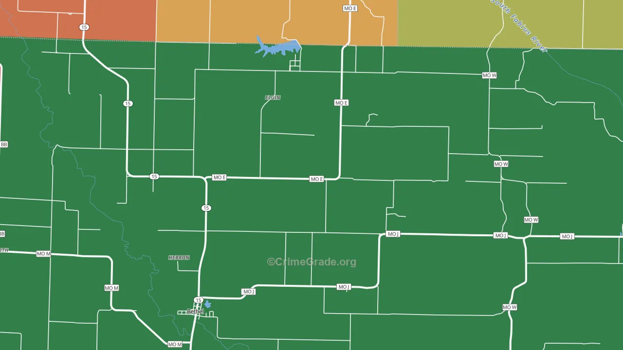 63434, MO Map of Theft Rates