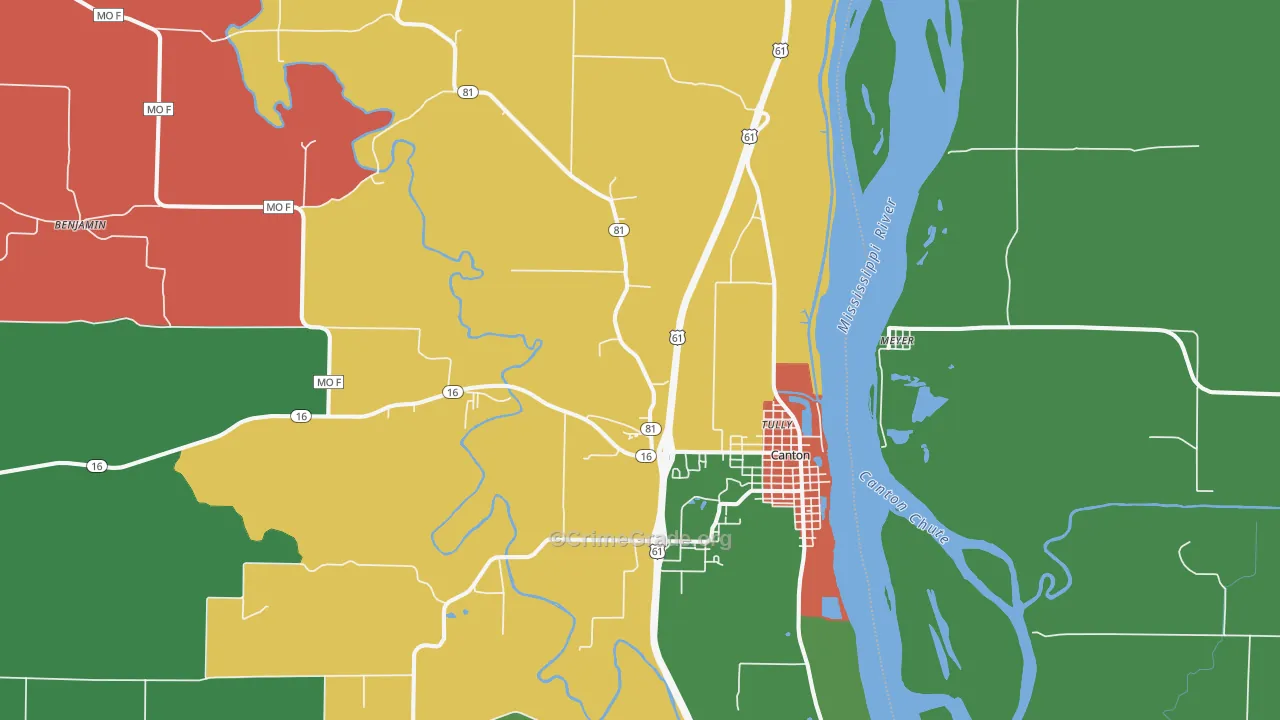 63435, MO Map of Theft Rates