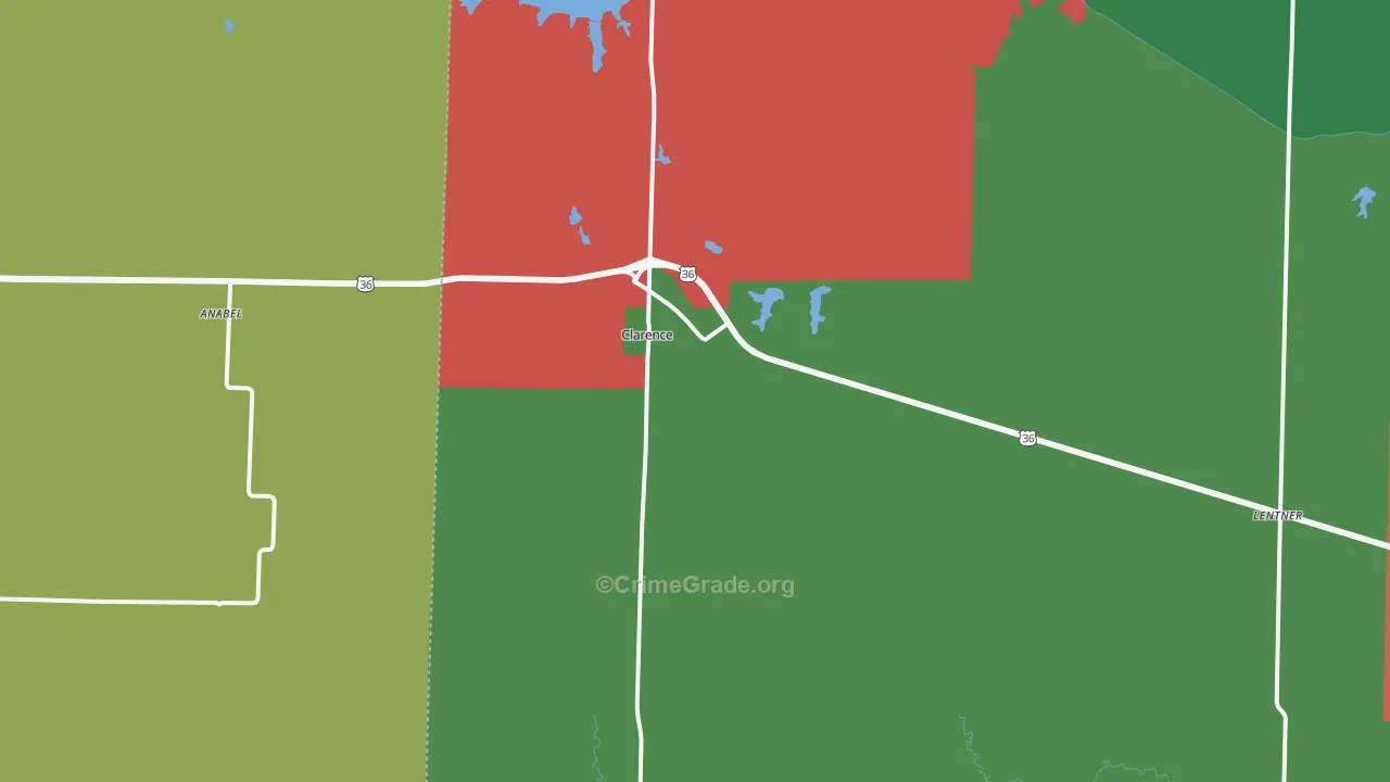 63437, MO Map of Theft Rates