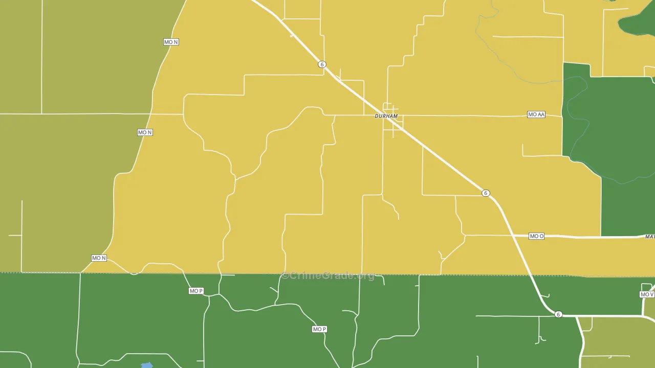 63438, MO Map of Theft Rates