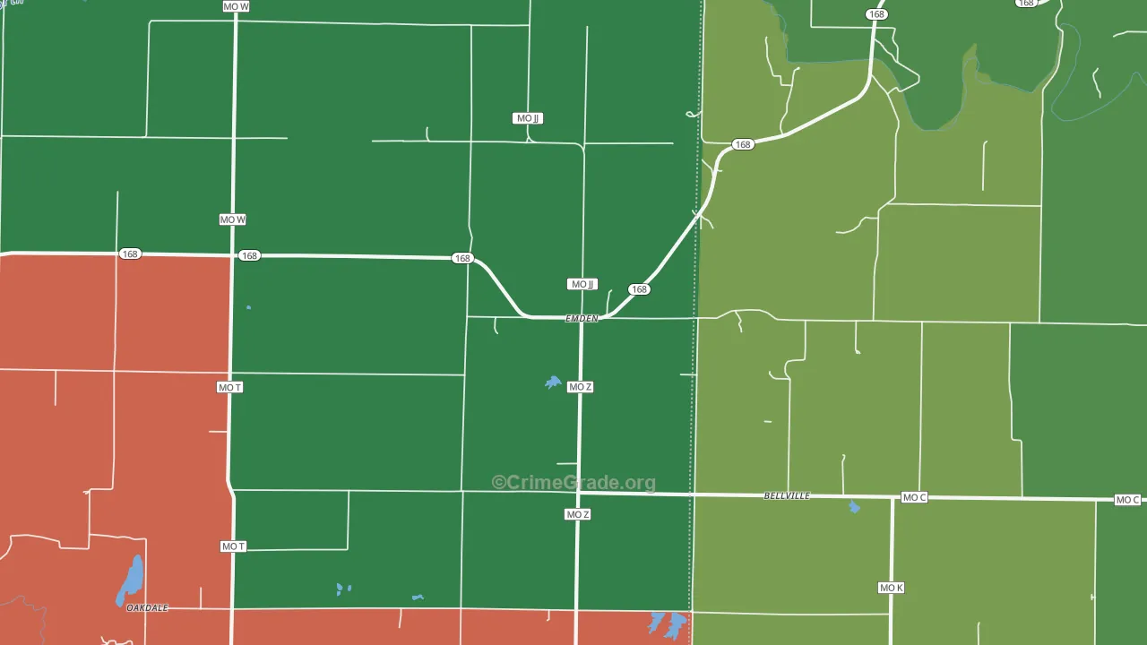 63439, MO Map of Theft Rates