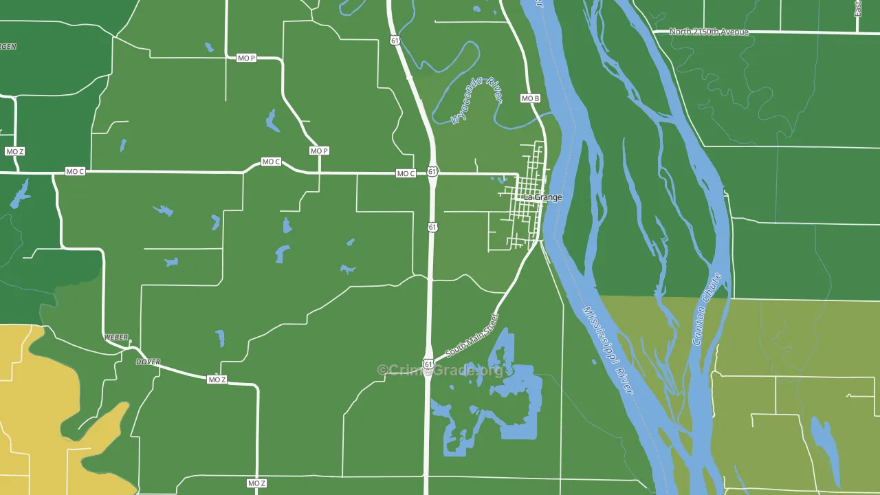 63448, MO Map of Theft Rates