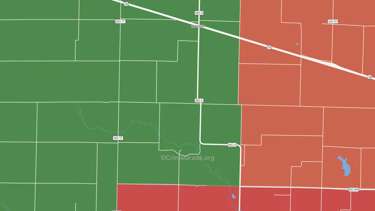 63450, MO Map of Theft Rates