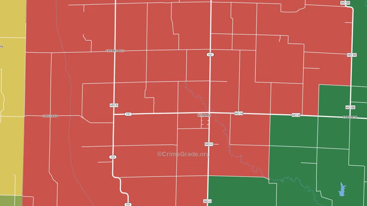 63451, MO Map of Theft Rates