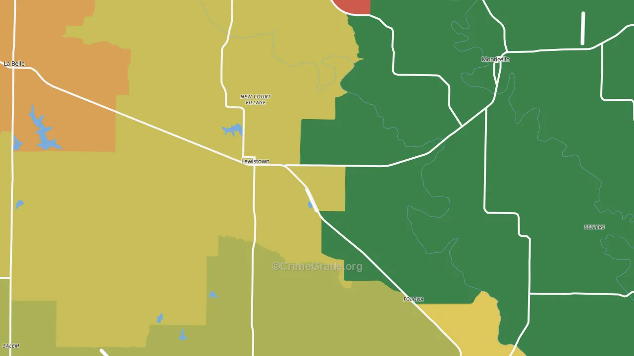 63452, MO Map of Theft Rates