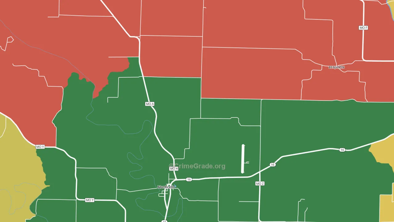 63457, MO Map of Theft Rates