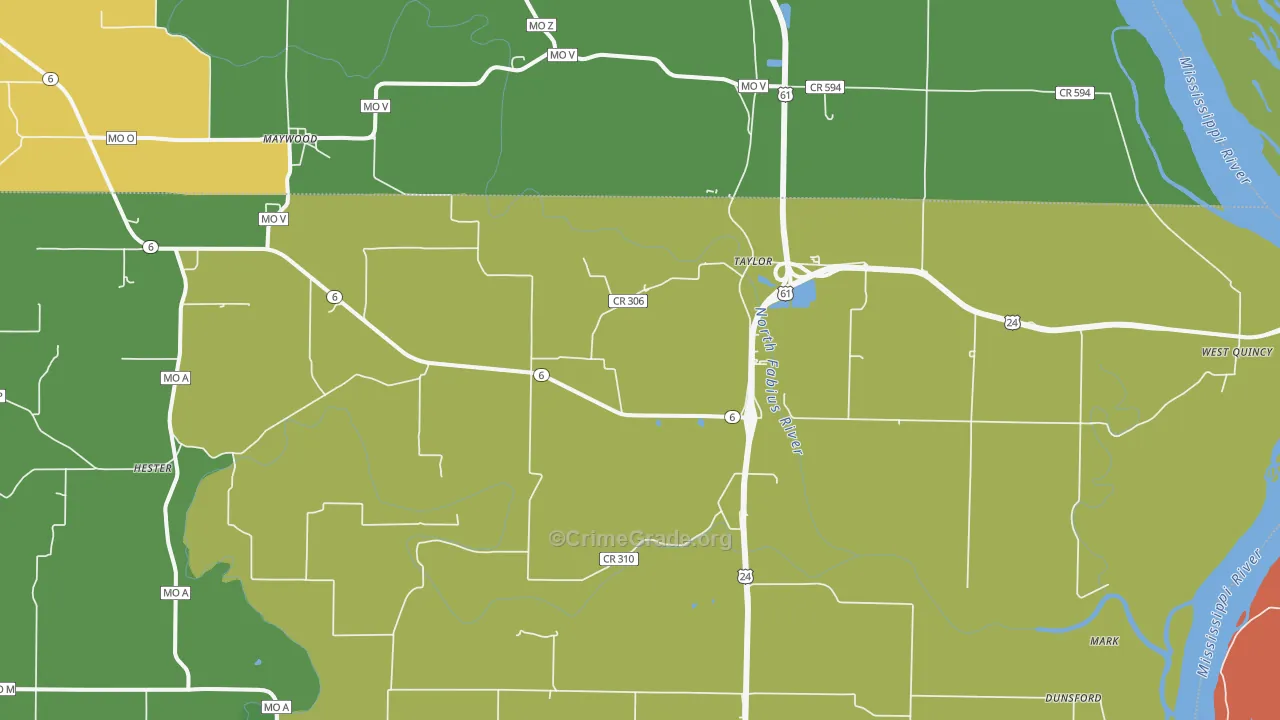 63471, MO Map of Theft Rates