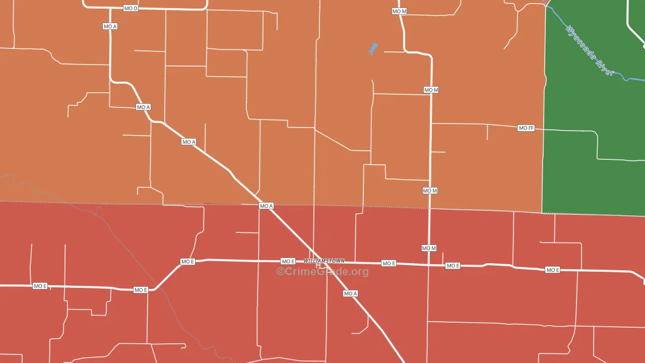 63473, MO Map of Theft Rates