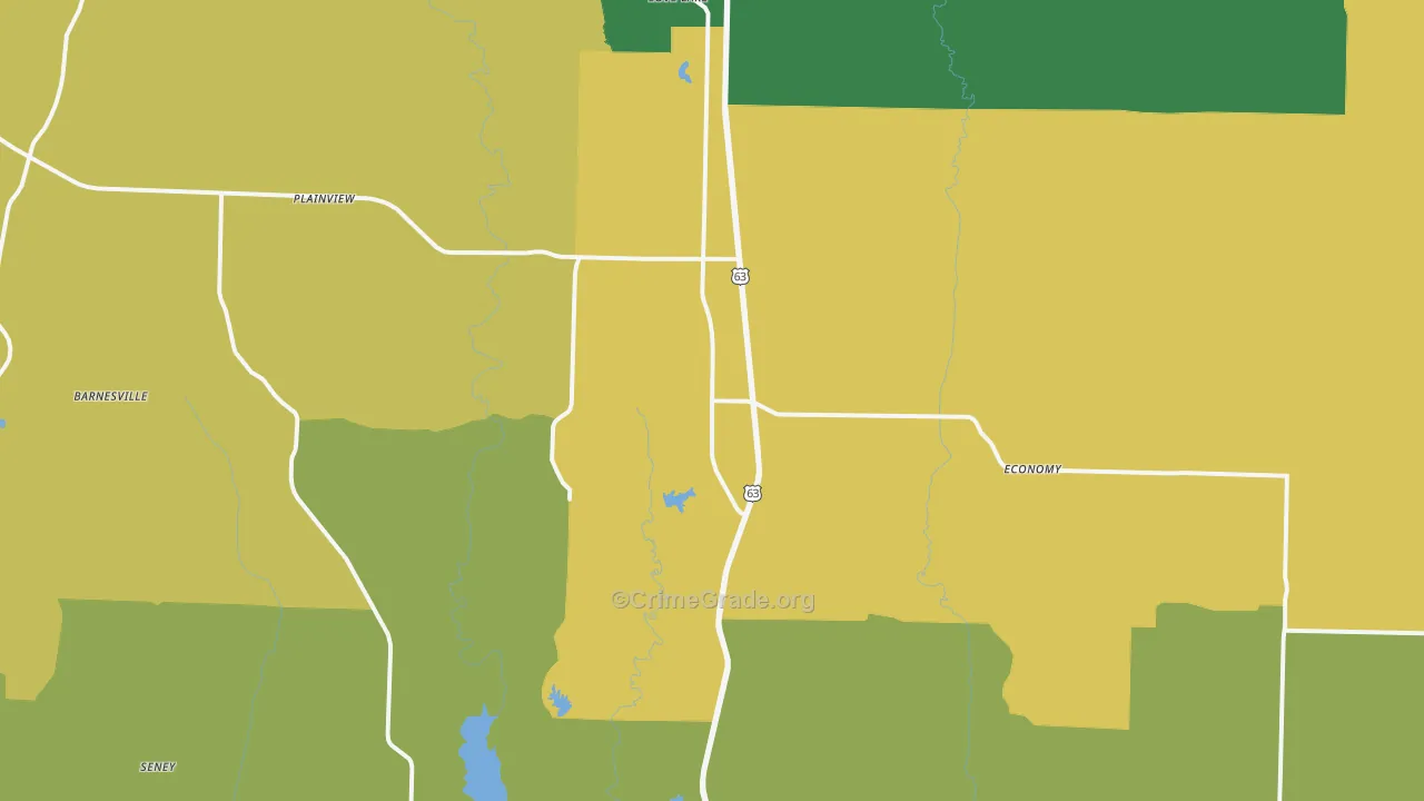 63530, MO Map of Theft Rates