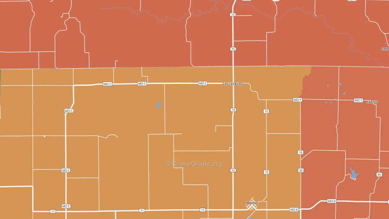 63531, MO Map of Theft Rates