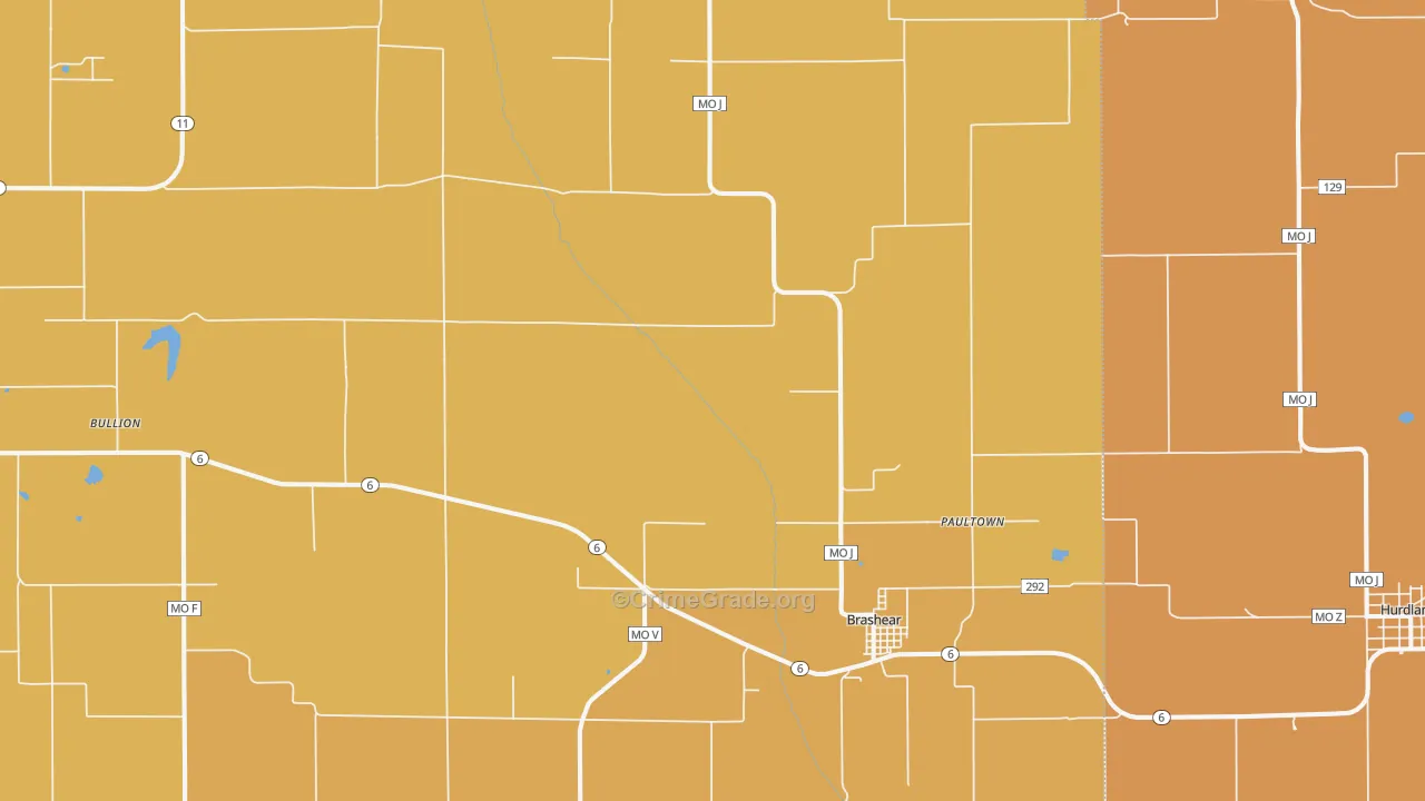 63533, MO Map of Theft Rates