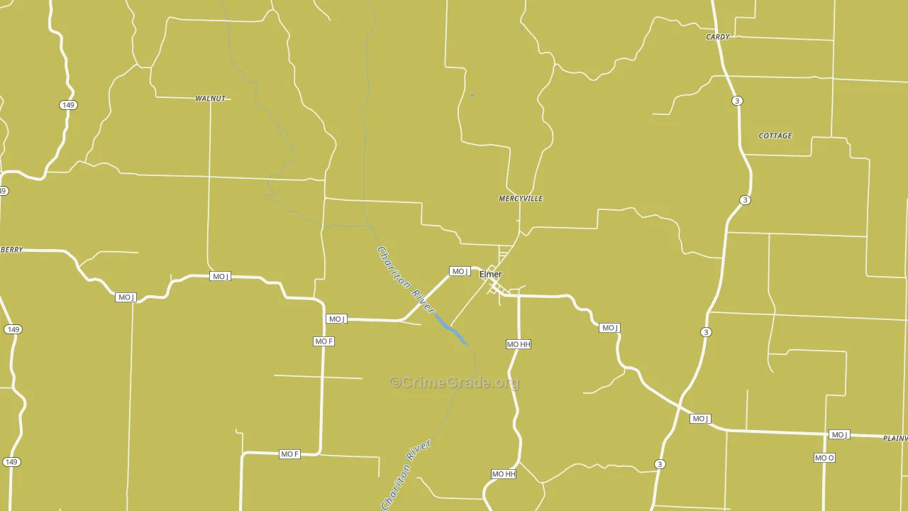 63538, MO Map of Theft Rates