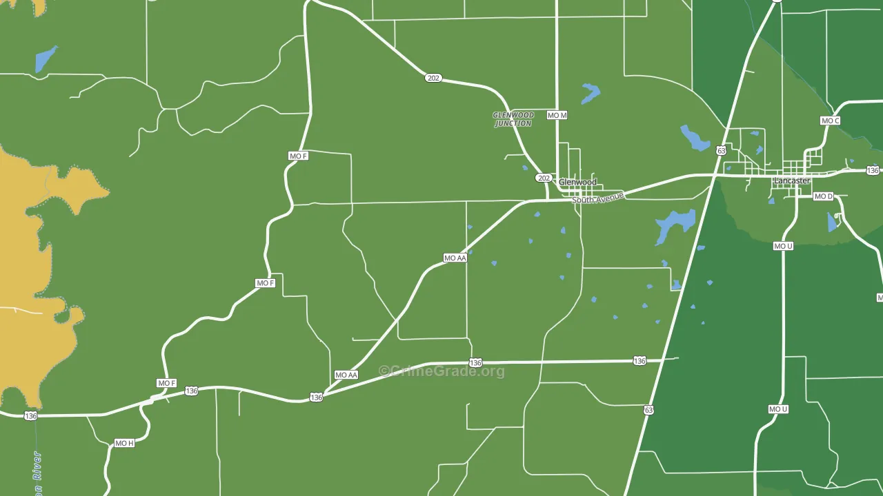 63541, MO Map of Theft Rates