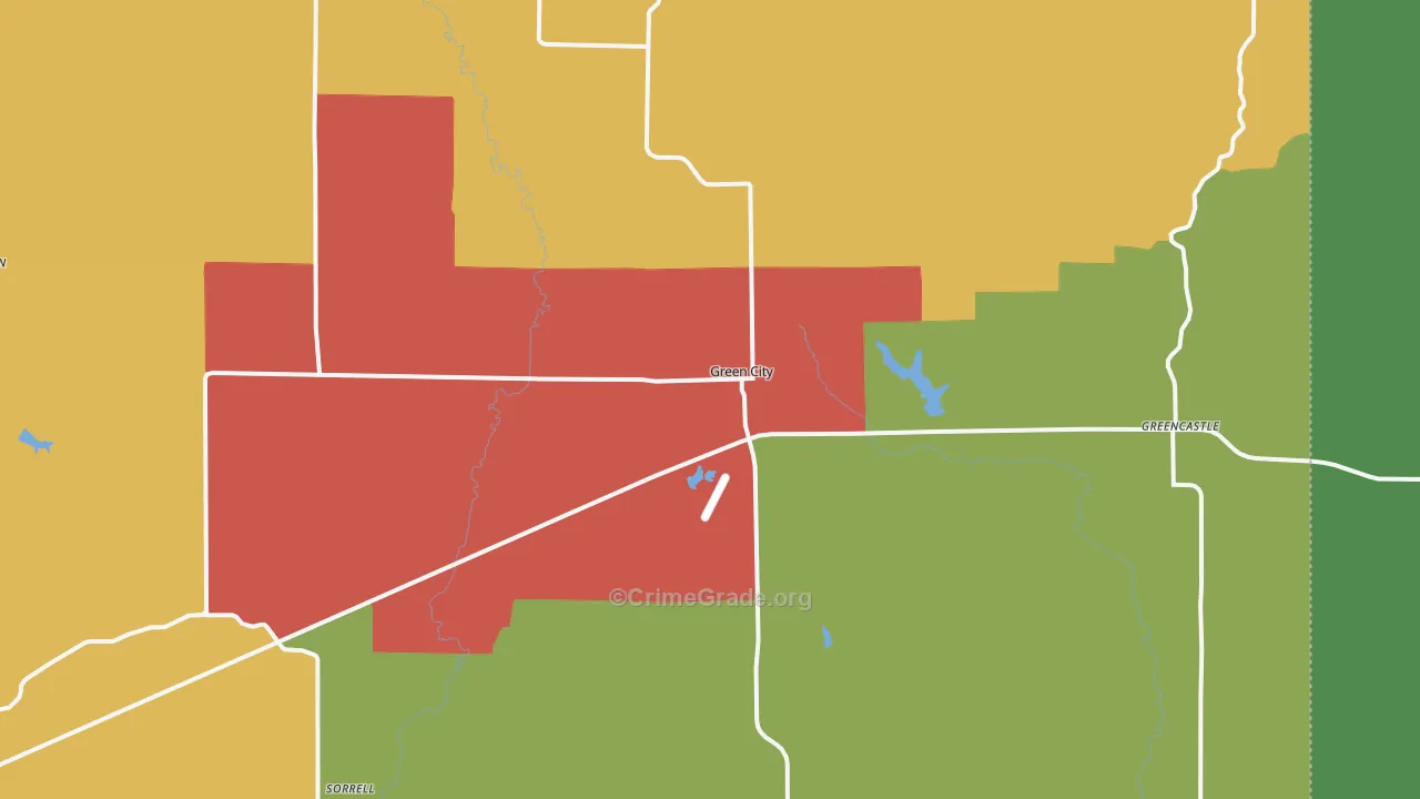 63545, MO Map of Theft Rates