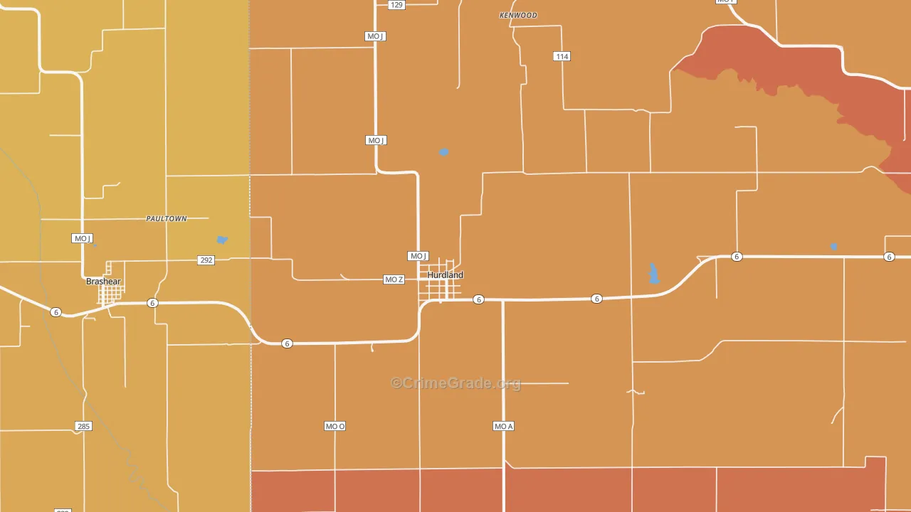 63547, MO Map of Theft Rates