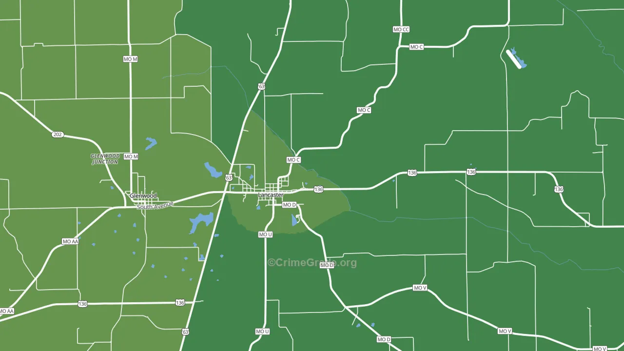 63548, MO Map of Theft Rates