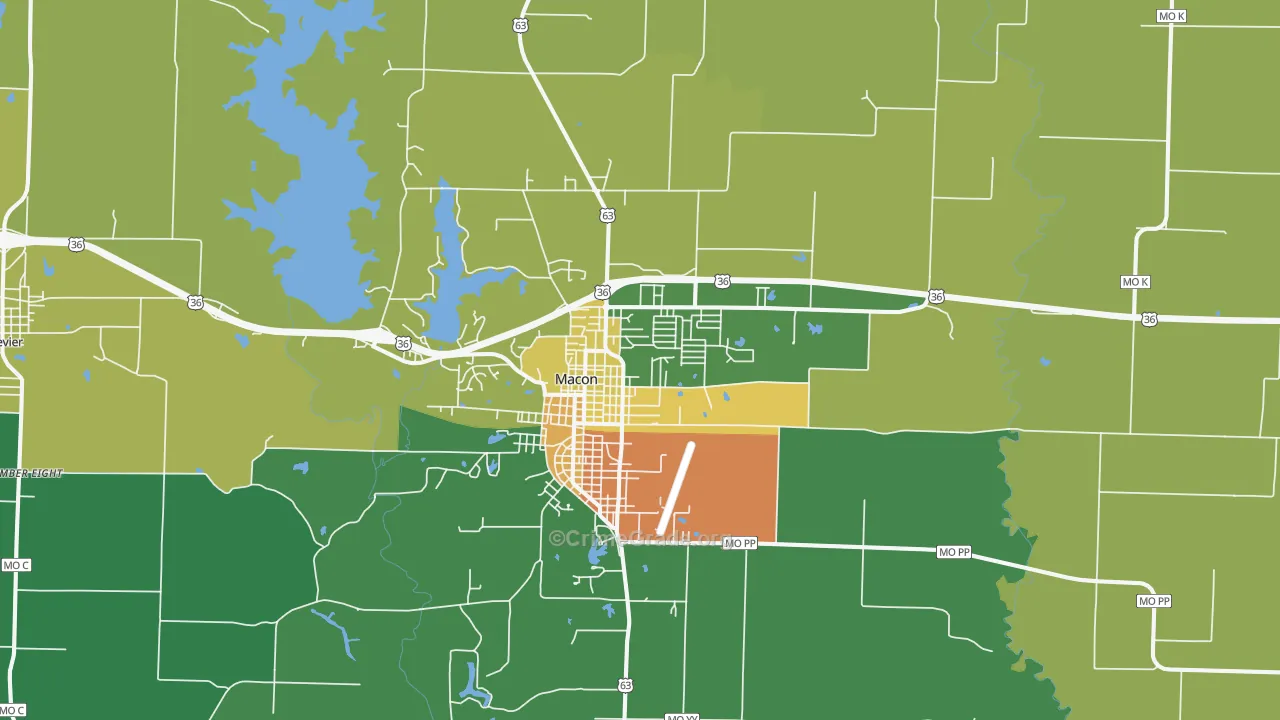 63552, MO Map of Theft Rates