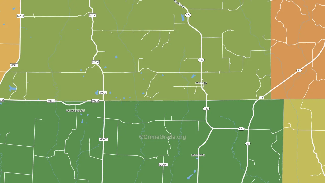 63566, MO Map of Theft Rates