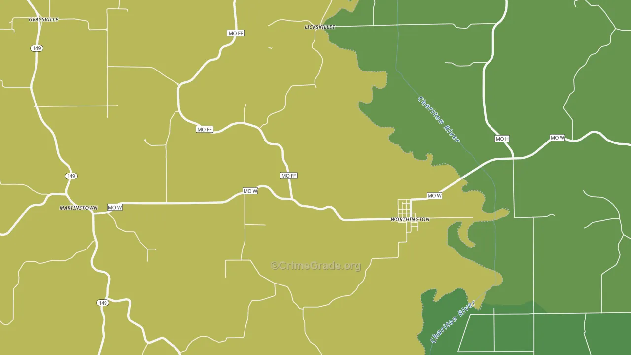 63567, MO Map of Theft Rates