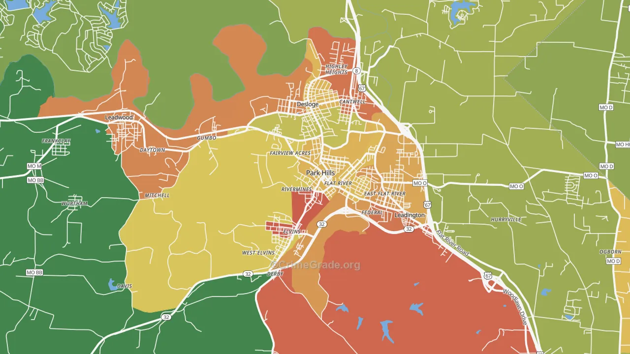 63601, MO Map of Theft Rates