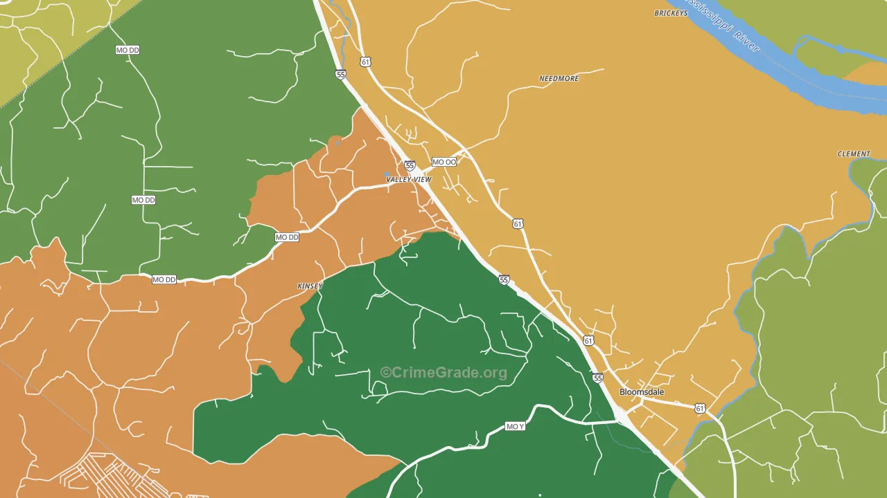 63627, MO Map of Theft Rates
