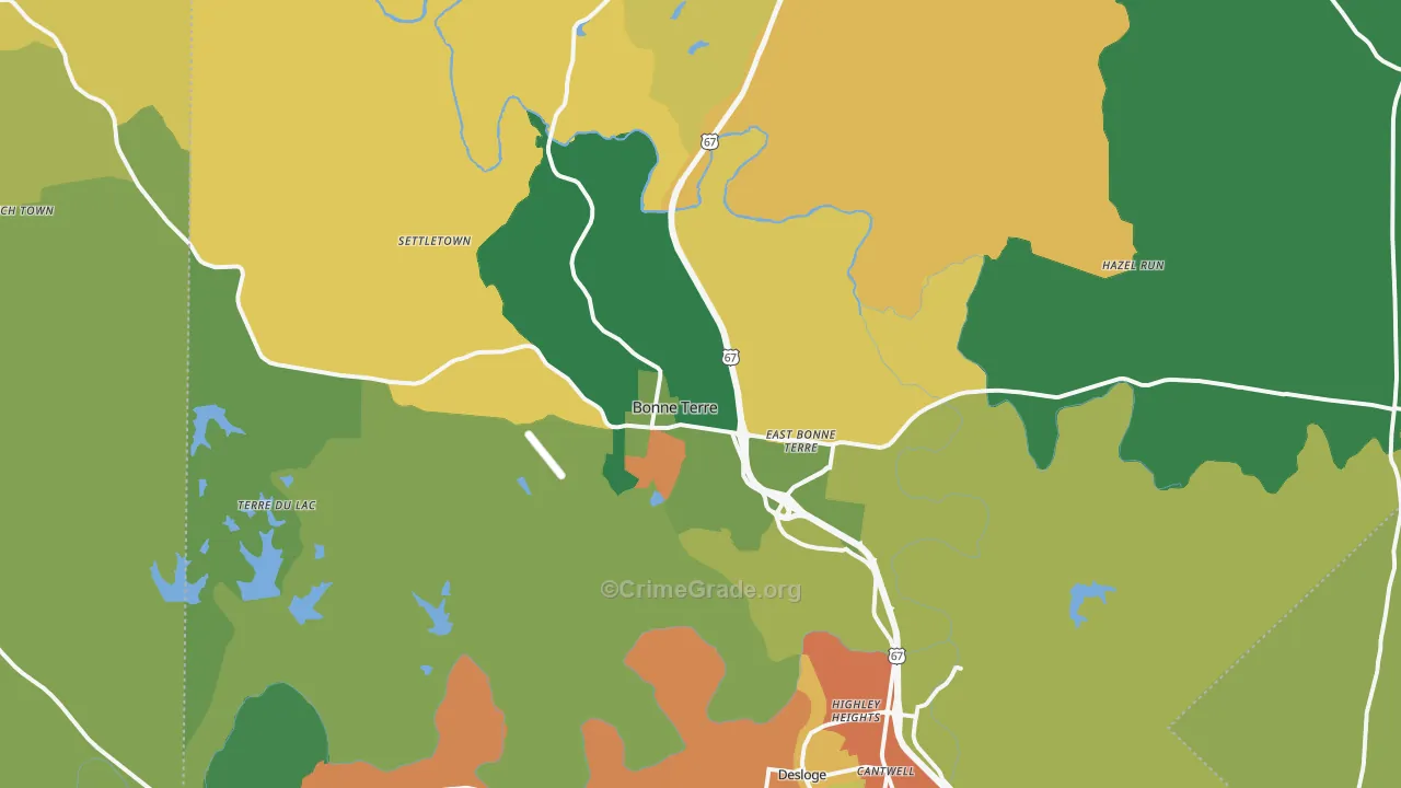 63628, MO Map of Theft Rates