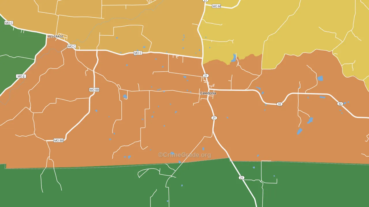 63631, MO Map of Theft Rates